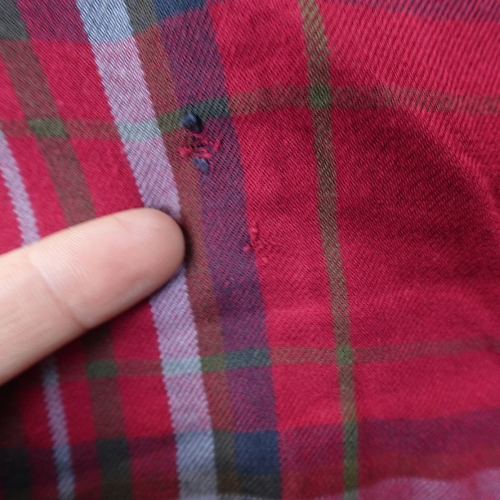 Ralph Lauren Shirt Womens S Red Plaid Flannel Button Down Long Sleeve Outdoor - Picture 9 of 13